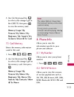 Preview for 117 page of LG LGAX8370 Manual