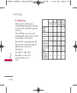 Preview for 112 page of LG LGCX8560 Manual
