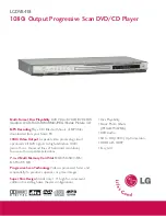 LG LGDVB418 Specifications предпросмотр