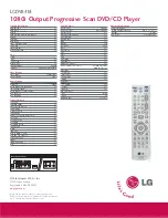 Preview for 2 page of LG LGDVB418 Specifications