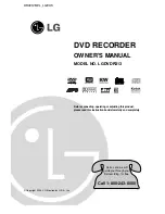 LG LGDVDR313 Owner'S Manual preview