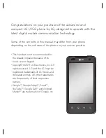 Preview for 3 page of LG LGL95G User Manual