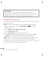 Preview for 22 page of LG LGL95G User Manual