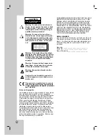 Preview for 2 page of LG LH-CX245 Series Owner'S Manual