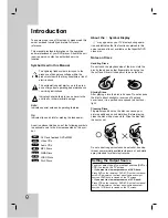 Preview for 4 page of LG LH-CX245 Series Owner'S Manual