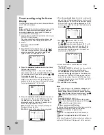 Предварительный просмотр 30 страницы LG LH-CX245 Series Owner'S Manual