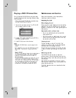 Preview for 40 page of LG LH-CX245 Series Owner'S Manual