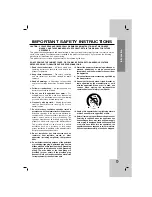 Preview for 3 page of LG LH-E922PB Owner'S Manual