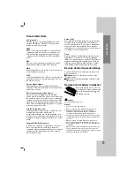 Предварительный просмотр 7 страницы LG LH-E922PB Owner'S Manual