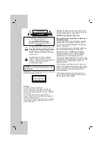 Предварительный просмотр 2 страницы LG LH-T3602 Owner'S Manual