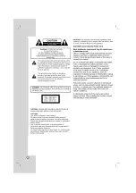 Preview for 2 page of LG LH-T3602ME Owner'S Manual