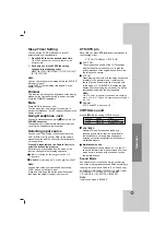 Предварительный просмотр 21 страницы LG LH-T363 Owner'S Manual