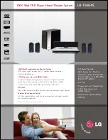 Preview for 1 page of LG LH-T9654S Specifications