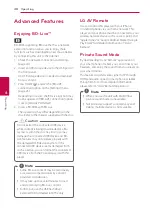 Preview for 48 page of LG LHA725W Owner'S Manual