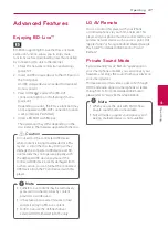 Preview for 47 page of LG LHA745 Owner'S Manual