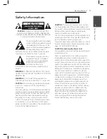 Предварительный просмотр 3 страницы LG LHB326 Owner'S Manual