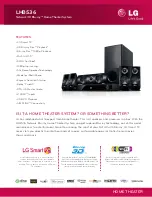 Preview for 1 page of LG LHB536 Specifications