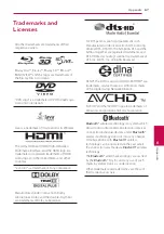 Предварительный просмотр 67 страницы LG LHB645 Owner'S Manual