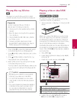 Предварительный просмотр 37 страницы LG LHB725W Owner'S Manual