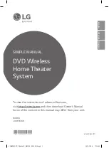 Preview for 1 page of LG LHD655BW Simple Manual