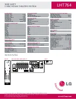 Preview for 2 page of LG LHT764 Specifications