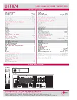 Preview for 2 page of LG LHT874 -  Home Theater System Specification Sheet