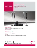 LG LHT888 Specification Sheet предпросмотр