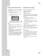 Preview for 44 page of LG LHX-557 Owner'S Manual