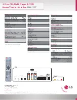 Preview for 2 page of LG LHX-557 Specifications