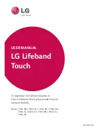 Предварительный просмотр 1 страницы LG Lifeband Touch FB84-BL User Manual