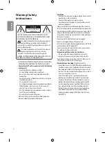 Предварительный просмотр 4 страницы LG LK51 Series Owner'S Manual