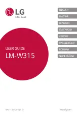 Предварительный просмотр 1 страницы LG LM-W315 User Manual