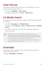 Предварительный просмотр 86 страницы LG LM-X210YMW User Manual