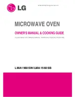 Предварительный просмотр 1 страницы LG LMA1560SB Owner'S Manual & Cooking Manual