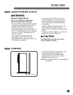 Предварительный просмотр 7 страницы LG LMC25780 Series User'S Manual & Installation Instructions