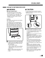 Предварительный просмотр 21 страницы LG LMC25780 Series User'S Manual & Installation Instructions