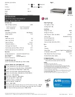 Preview for 1 page of LG LMDN095HV Specification