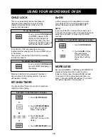 Предварительный просмотр 12 страницы LG LMH1017 Owner'S Manual & Cooking Manual