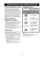 Предварительный просмотр 22 страницы LG LMH1017 Owner'S Manual & Cooking Manual