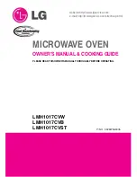 Preview for 1 page of LG LMH1017CVB Owner'S Manual & Cooking Manual