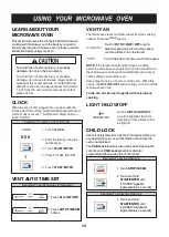 Preview for 10 page of LG LMH2016SB Owner'S Manual