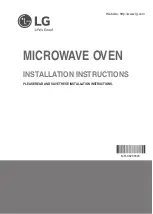 Preview for 1 page of LG LMHM2237BD/01 Installation Instructions Manual