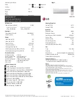 Preview for 1 page of LG LMN126HVT Information Sheet