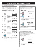 Предварительный просмотр 12 страницы LG LMS1170SB Owner'S Manual