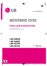 LG LMV-1620DB Installation Instructions Manual preview