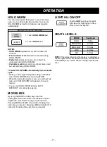 Предварительный просмотр 11 страницы LG LMV-2031SS Owner'S Manual