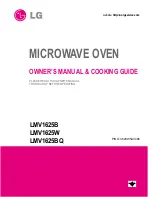 Предварительный просмотр 1 страницы LG LMV1625B Owner'S Manual & Cooking Manual