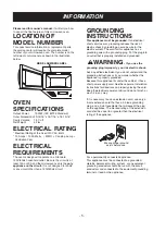 Preview for 5 page of LG LMV1631ST Owner'S Manual