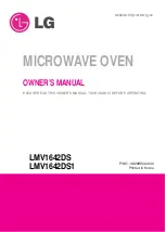 Предварительный просмотр 1 страницы LG LMV1642DS Owner'S Manual