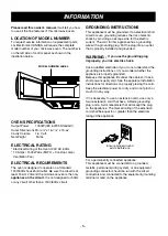 Предварительный просмотр 5 страницы LG LMV1642DS Owner'S Manual